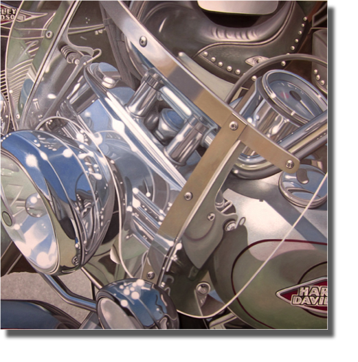 Classic Softails (2013)
100 x 100 cm
oil on canvas